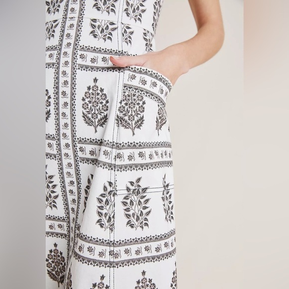 ANTHROPOLGIE Woodblock MIDI Sleeveless Dress - Picture 8 of 14